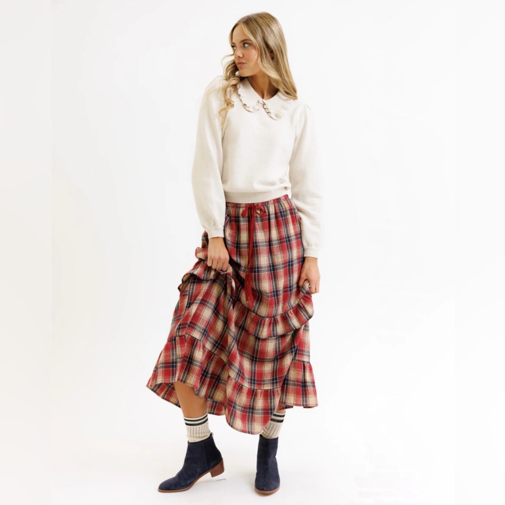 NWT Plaid Portrait Skirt Size Small